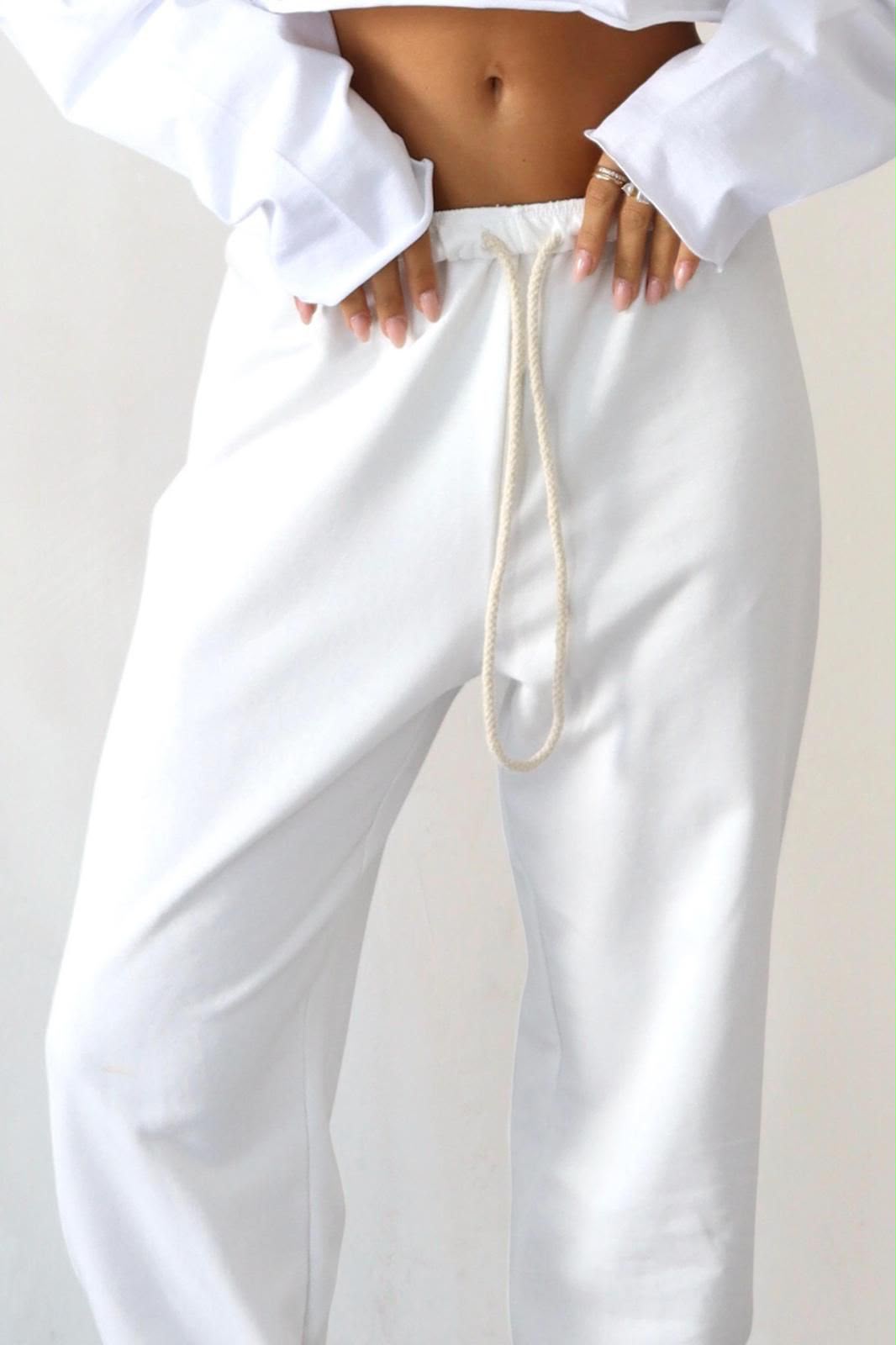 מכנס שרוך פרנץ – white – תמונה 2