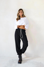 מכנס שרוך פרנץ – black – תמונה 4