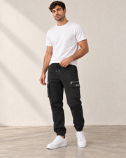 מכנס קרגו ג׳וגר לגברים דגם 5160-25 – אפור כהה – תמונה 3