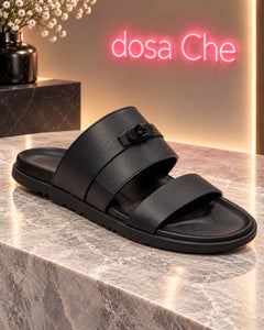 כפכפים שחורים לגבר Dosa.Che דגם D474#