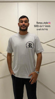 חולצת גבר כיתוב – סלים, דגם 5001