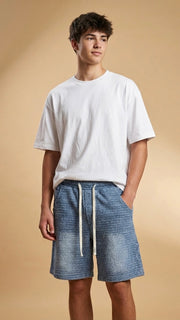 ג׳ינס נוער V DENIM – כחול בהיר עם טקסטורה
