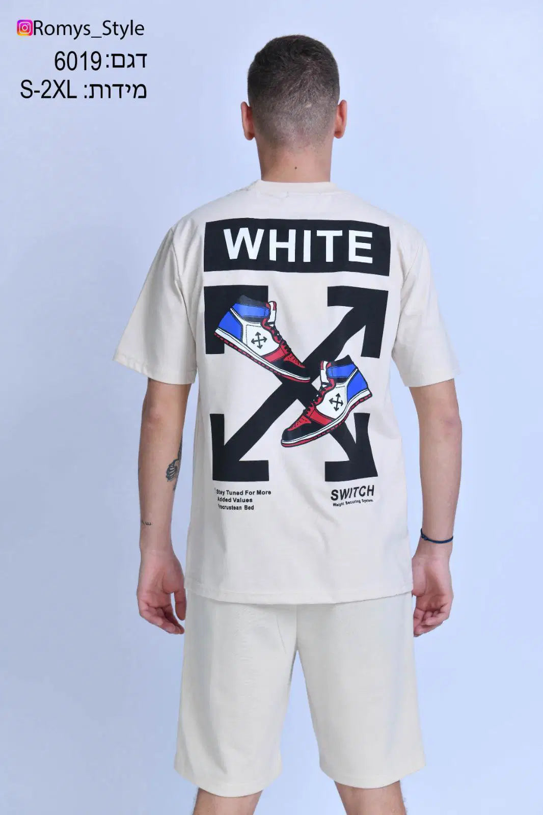 חליפת גבר OFF-WHITE – סלים, דגם 6019