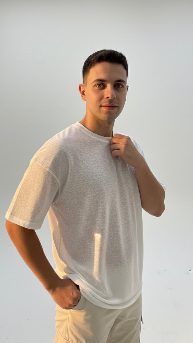 חולצת גבר פשתן ניקי פרנזים