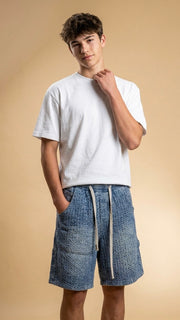 ג׳ינס טקסטורה לנער כחול בהיר טיפורים V denim – Aj-100B