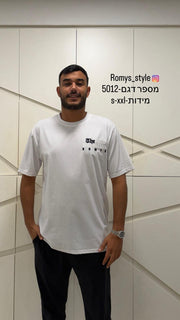 חולצת גבר כיתוב – סלים, דגם 5012