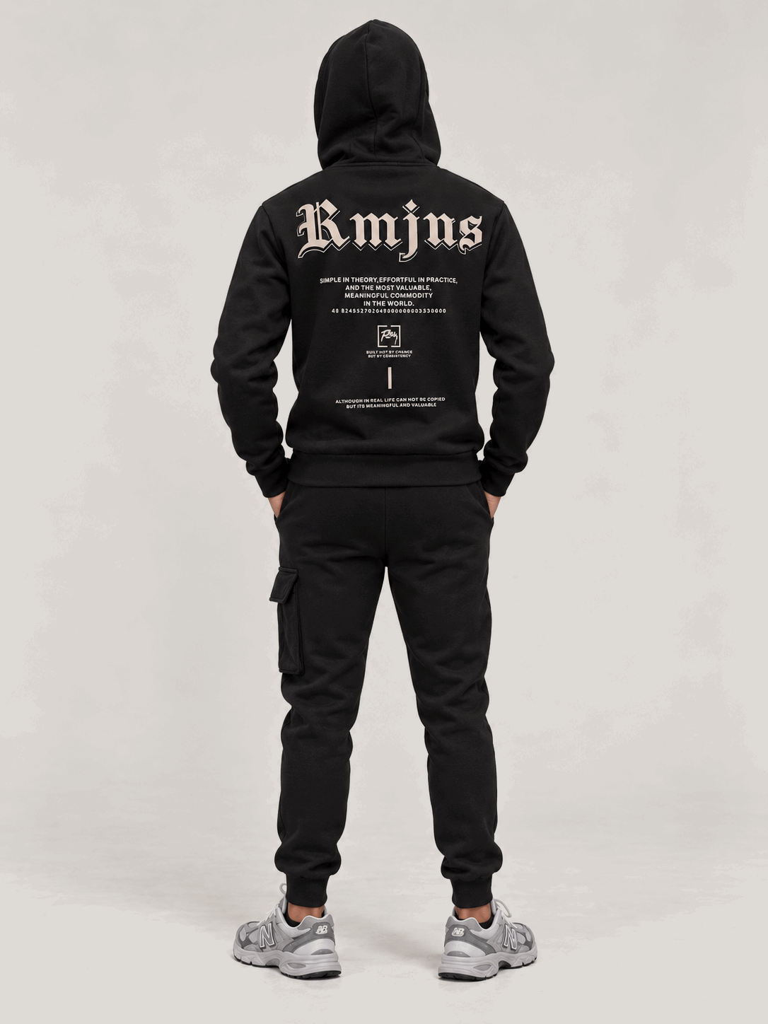 חליפת נוער Romys style 7019 שחור — גב
